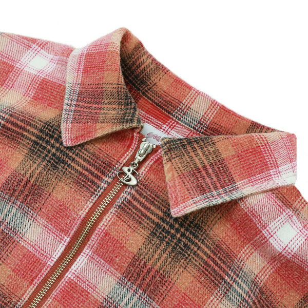 【YARDSALE|ヤードセール】PHANTASY TARTAN FULL ZIP/ファンタジータータンフルジップ(ORANGE)