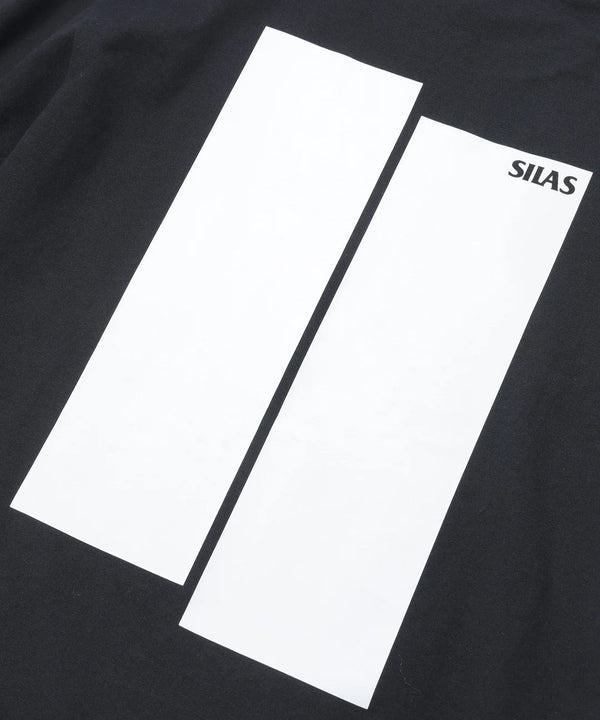 【SILAS】RECTANGLE LOGO S/S TEE/レクタングルロゴS/Sティー(WHITE , BLACK) - STREAM【SILAS】RECTANGLE LOGO S/S TEE/レクタングルロゴS/Sティー(WHITE , BLACK)STREAMBLACKM