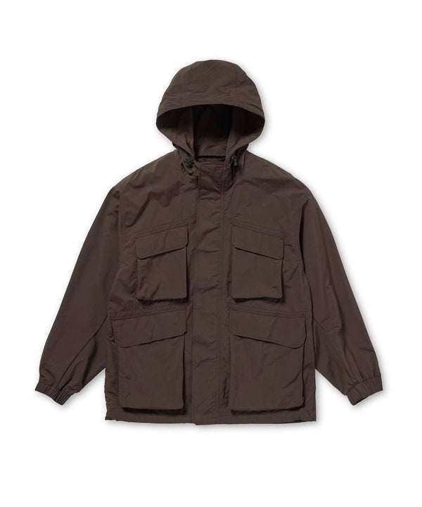 【SNOW PEAK|スノーピーク】NYLON DOUBLE RIP JACKET/ナイロンダブルリップジャケット(DARK BROWN) 正規取扱店舗 公式オンライン通販 島根 松江 
