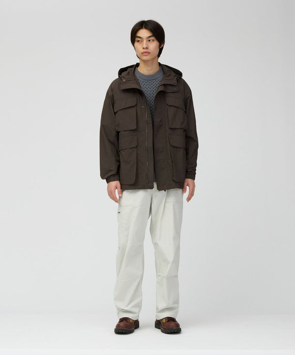 【SNOW PEAK|スノーピーク】NYLON DOUBLE RIP JACKET/ナイロンダブルリップジャケット(DARK BROWN) 正規取扱店舗 公式オンライン通販 島根 松江 