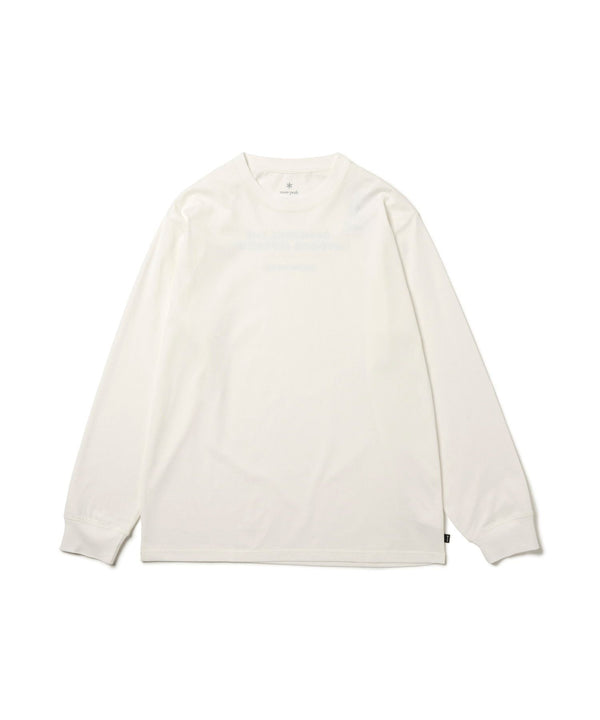 【SNOW PEAK|スノーピーク】SNOW PEAK TYPOGRAPHY L/S T - SHIRT/スノーピークタイポグラフィL/S ティーシャツ(OFF WHITE , GREY) - STREAM【SNOW PEAK|スノーピーク】SNOW PEAK TYPOGRAPHY L/S T - SHIRT/スノーピークタイポグラフィL/S ティーシャツ(OFF WHITE , GREY)STREAMGREYS