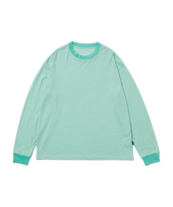 【SNOWPEAK|スノーピーク】SUMMER WOOL STRIPE L/S T - SHIRT/サマーウールストライプL/S Tシャツ(BLACK , LIGHT GREEN) - STREAM【SNOWPEAK|スノーピーク】SUMMER WOOL STRIPE L/S T - SHIRT/サマーウールストライプL/S Tシャツ(BLACK , LIGHT GREEN)STREAMLIGHT GREENS
