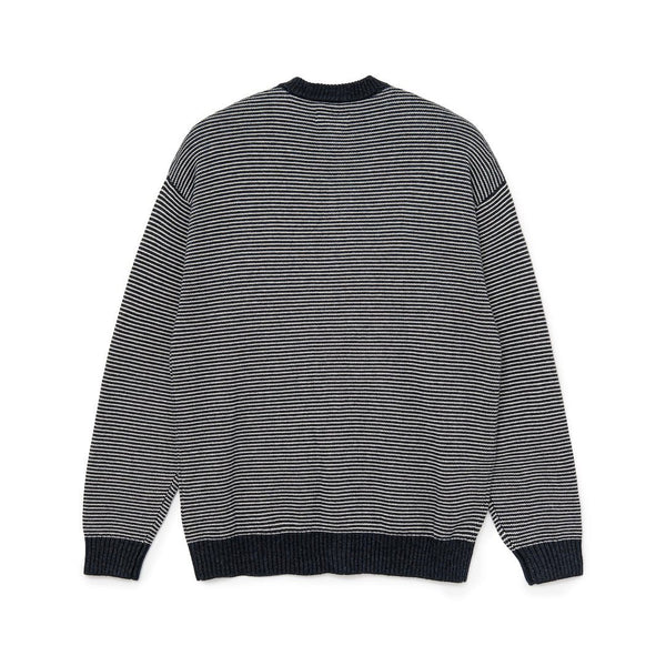 【SOL soonerorlater|ソル スーナーオアレイター】KNITTED BORDER CARDIGAN(BURGUNDY&CHARCOAL , BLACK&IVORY) 正規取扱店舗 公式オンライン通販 ニットカーディガン 26AW