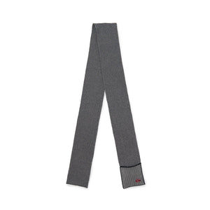 【SOL soonerorlater|ソル スーナーオアレイター】KNITTED BORDER SCARF(BLACK&IVORY , BURGUNDY&CHARCOAL) 正規取扱店舗 通販 26AW マフラー GuruGuruロゴ