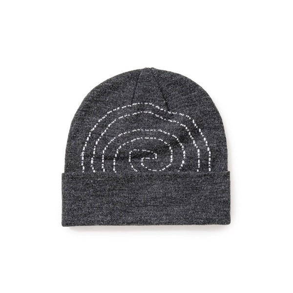 【SOL soonerorlater|ソル スーナーオアレイター】PIN GURUGURU DOUBLE BEANIE(GRAY , NAVY)