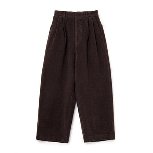 【SOL soonerorlater|ソル スーナーオアレイター】WOOL-BLEND EASY 2-TUCK PANTS/ウールブレンドイージー2タックパンツ(BROWN) 正規取扱店舗 公式オンライン通販 島根 松江 26FW イージーパンツ