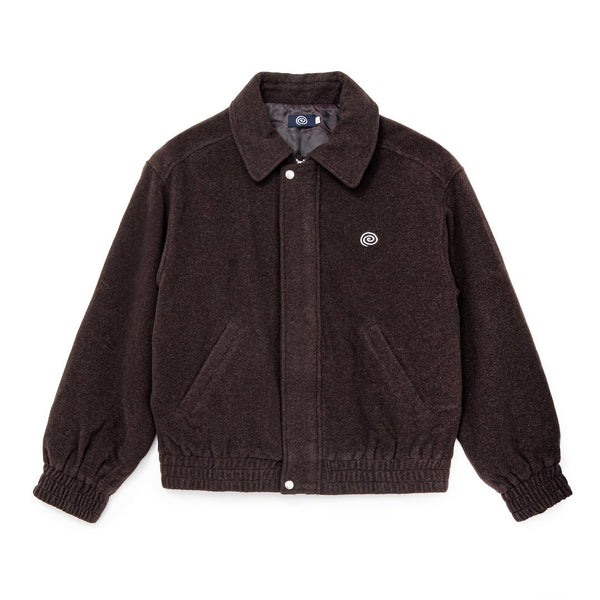 【SOL soonerorlater|ソル スーナーオアレイター】WOOL-BLEND STAND-COLLAR JACKET/ウールブレンドスタンドカラージャケット(BROWN) 正規取扱店舗 公式オンライン通販 島根 松江 26FW GuruGuru