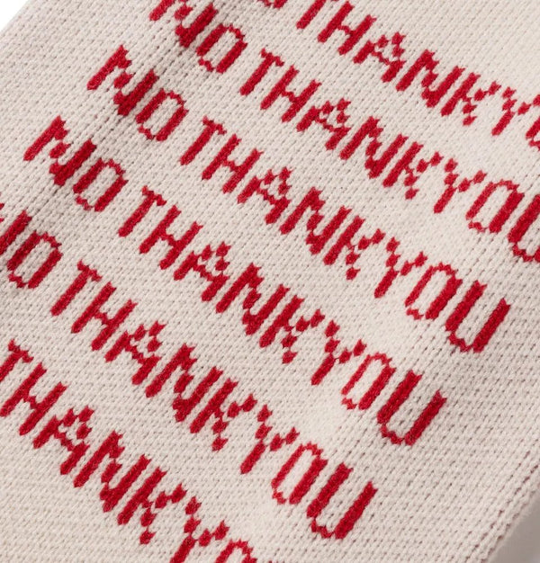 【SON OF THE CHEESE|サノバチーズ】NO THANK YOU KNIT BAG/ノーサンキューニットバッグ(WHITE) - STREAM【SON OF THE CHEESE|サノバチーズ】NO THANK YOU KNIT BAG/ノーサンキューニットバッグ(WHITE)STREAMONE SIZE