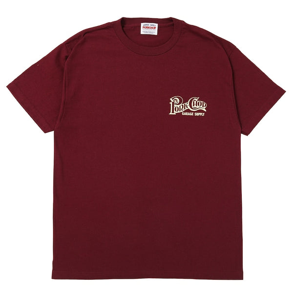 SQUARE LOGO TEE/スクエアロゴTシャツ(BURGUNDY)