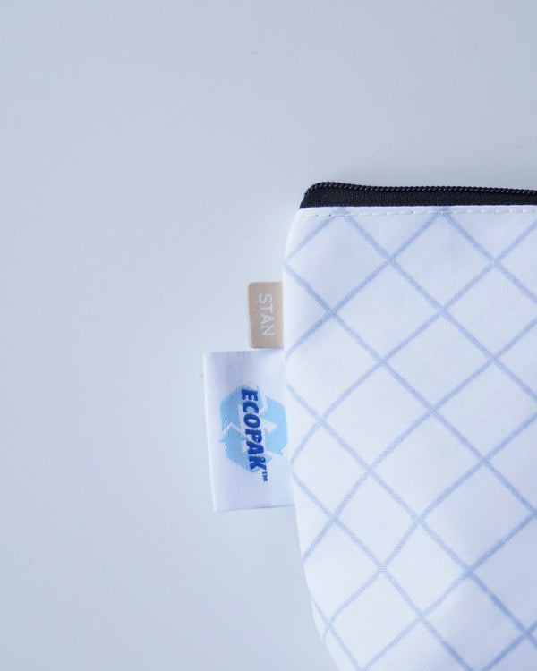 【STAN|スタン】PRODUCT ZIPPER POUCH - ECOPAK™-/プロダクト ジッパーポーチ -エコパック-(ORANGE , WHITE , BLUE , PURPLE) 正規取扱店舗 公式オンライン通販 島根 松江 ポーチ
