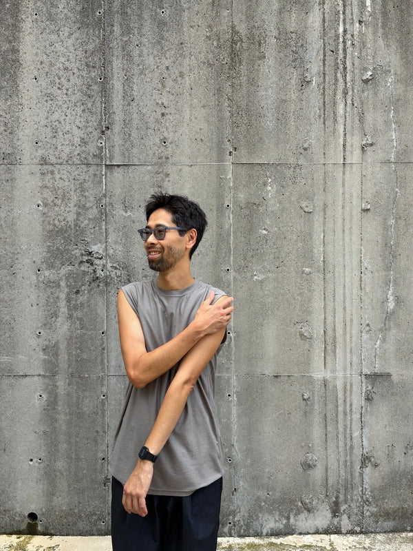 【STATIC|スタティック】RAW SLEEVELESS/ロー スリーブレス(DUSKY BLUE , SANDSTONE)