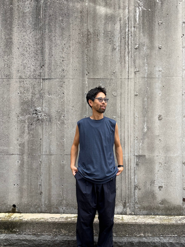 【STATIC|スタティック】RAW SLEEVELESS/ロー スリーブレス(DUSKY BLUE , SANDSTONE)