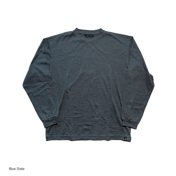【STATIC|スタティック】YAK L/S SHIRTS/ヤクL/Sシャツ(BLUE SLATE)
極上の着心地で、包まれるやさしい暖かさ。
羊毛のように大量生産されない、希少性の高いヤクの天然毛。
軽量で機能的な製品。
