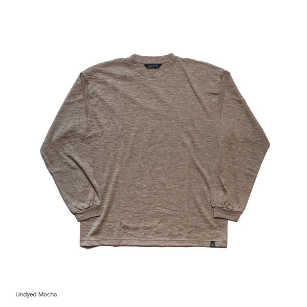 【STATIC|スタティック】YAK L/S SHIRTS/ヤクL/Sシャツ(UNDYED MOCHA)
極上の着心地で、包まれるやさしい暖かさ。
羊毛のように大量生産されない、希少性の高いヤクの天然毛。
軽量で機能的な製品。