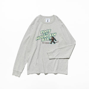 【TACOMA FUJI RECORDS|タコマフジレコード】FOOT OF THE MOUNTAIN ALE COTTON LS TEE(OATMEAL) 正規取扱店舗 公式オンライン通販 島根 松江 26FW ロングスリーブTシャツ Jerry Ukai ジェリー鵜飼 