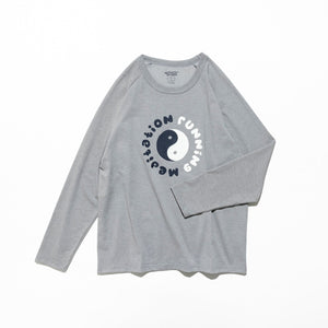 【TACOMA FUJI RECORDS|タコマフジレコード】RUNNING MEDITATION POLY LS TEE(HEATHER GRAY) 正規取扱店舗 公式オンライン通販 島根 松江 26FW Jerry Ukai ジェリー鵜飼 ロングスリーブTシャツ ロンT  
