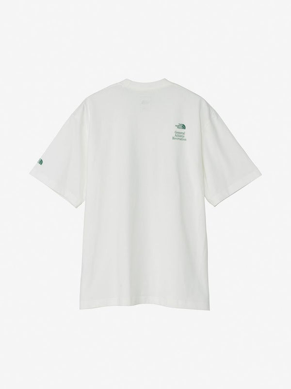 【THE NORTH FACE|ザノースフェイス】GAR TYPOGRAPHIC WHITE S/S TEE/GAR タイポグラフィック ホワイト S/S ティー(WY ホワイト×イエロー , WG ホワイト×グリーン , WK ホワイト×ブラック)