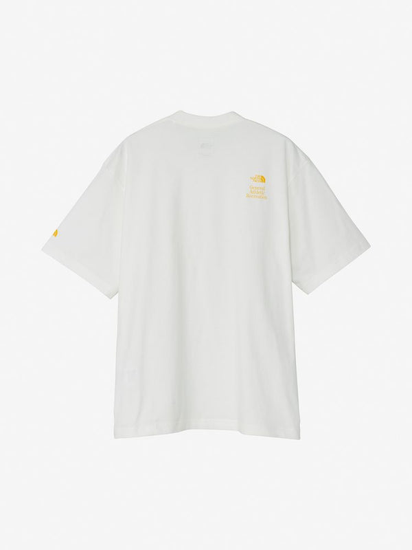 【THE NORTH FACE|ザノースフェイス】GAR TYPOGRAPHIC WHITE S/S TEE/GAR タイポグラフィック ホワイト S/S ティー(WY ホワイト×イエロー , WG ホワイト×グリーン , WK ホワイト×ブラック)