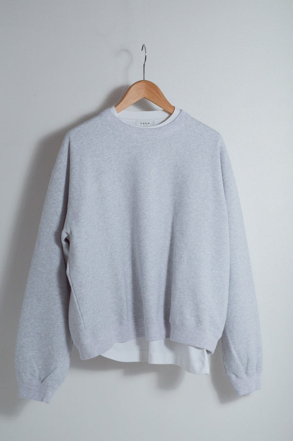 【tone|トーン】CRAW NECK SWEAT/クルーネックスウェット(ASH) - STREAM【tone|トーン】CRAW NECK SWEAT/クルーネックスウェット(ASH)STREAM2(M)