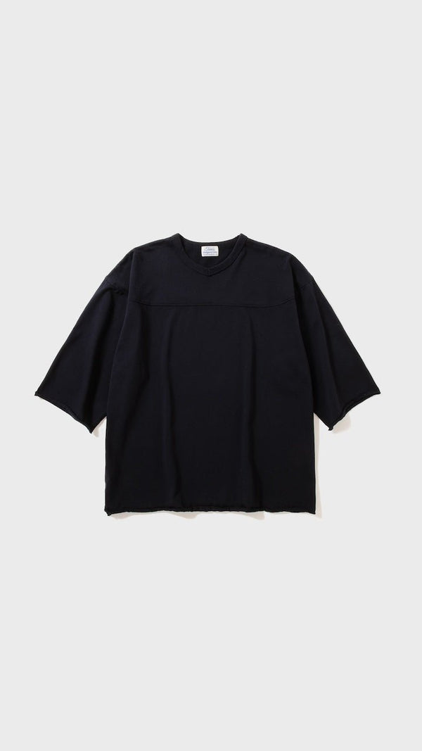 【TONE|トーン】HEM FOOTBALL TSHIRT/ヘム フットボールTシャツ(NAVY) - STREAM【TONE|トーン】HEM FOOTBALL TSHIRT/ヘム フットボールTシャツ(NAVY)STREAMNAVY2(M)