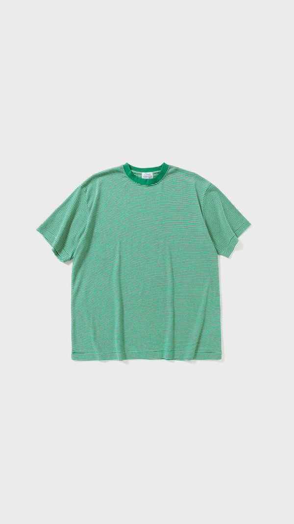 【TONE|トーン】STRIPE T SHIRT/ストライプ Tシャツ(GREEN , PURPLE) - STREAM【TONE|トーン】STRIPE T SHIRT/ストライプ Tシャツ(GREEN , PURPLE)STREAMGREEN1(M)