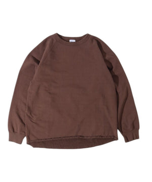 【WALLA WALLA SPORT|ワラワラスポーツ】13oz CREW SWEAT SHIRT(DARK BROWN , USED BLACK , OLD GREEN , NAVY PURPLE) 26FW 正規取扱店舗 公式オンライン通販 島根 松江 スウェット クルーネック