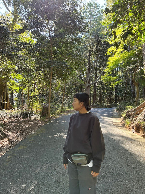 【WALLA WALLA SPORT|ワラワラスポーツ】13oz CREW SWEAT SHIRT(DARK BROWN , USED BLACK , OLD GREEN , NAVY PURPLE) 26FW 正規取扱店舗 公式オンライン通販 島根 松江 スウェット クルーネック