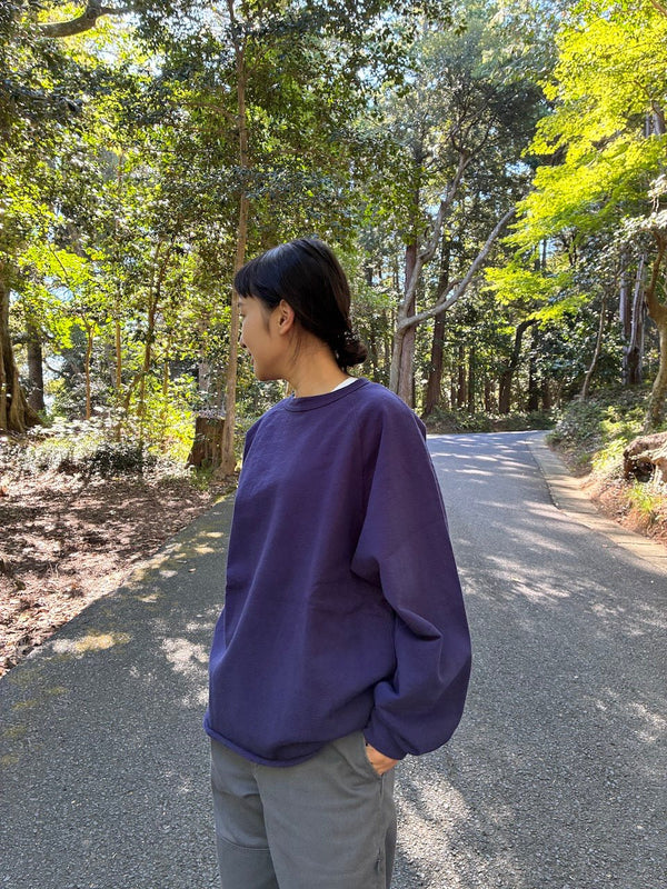 【WALLA WALLA SPORT|ワラワラスポーツ】13oz CREW SWEAT SHIRT(DARK BROWN , USED BLACK , OLD GREEN , NAVY PURPLE) 26FW 正規取扱店舗 公式オンライン通販 島根 松江 スウェット クルーネック