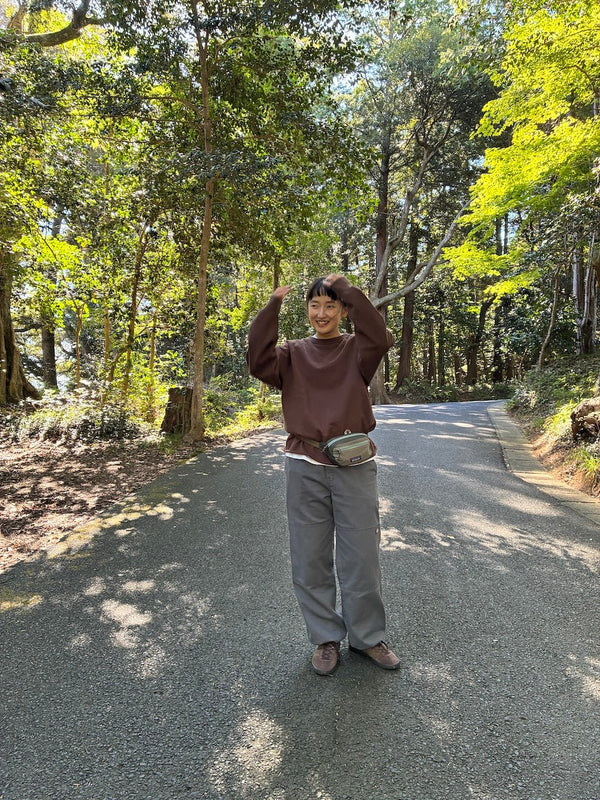 【WALLA WALLA SPORT|ワラワラスポーツ】13oz CREW SWEAT SHIRT(DARK BROWN , USED BLACK , OLD GREEN , NAVY PURPLE) 26FW 正規取扱店舗 公式オンライン通販 島根 松江 スウェット クルーネック