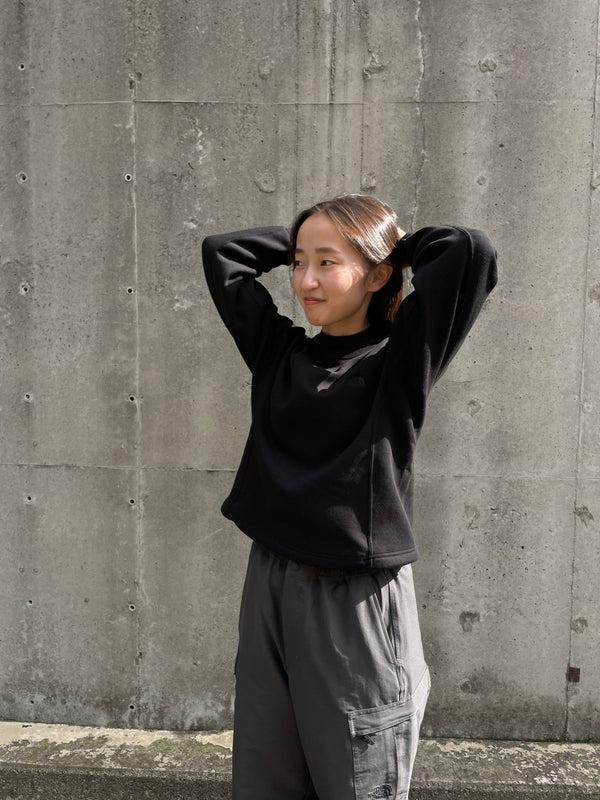 WOMEN'S BETTER TERRY CROPPED CREW/ウィメンスベターテリークロップドクルー(K ブラック) - STREAMWOMEN'S BETTER TERRY CROPPED CREW/ウィメンスベターテリークロップドクルー(K ブラック)STREAMM