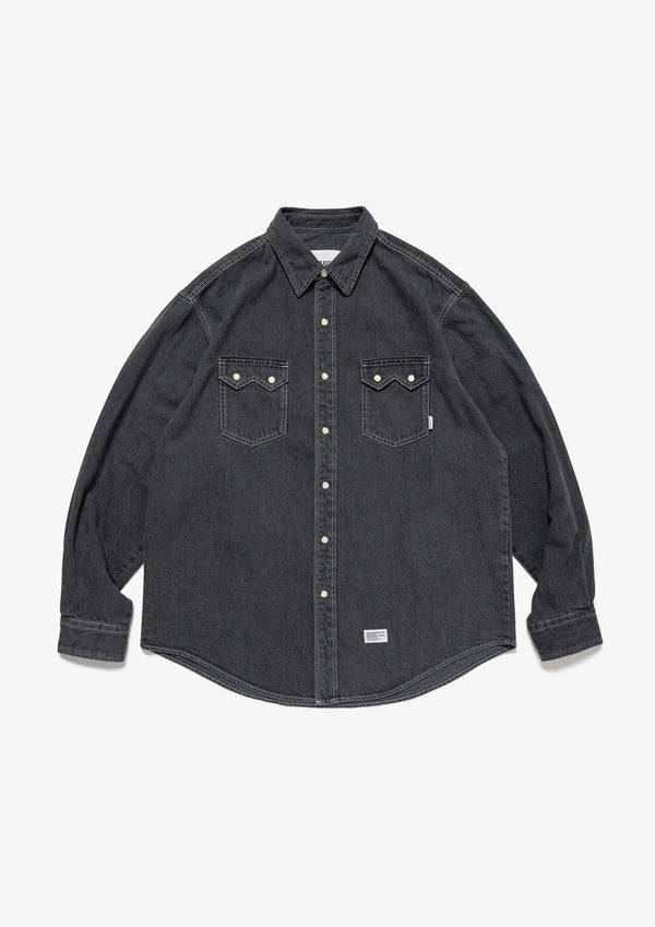 【WTAPS|ダブルタップス】ALLMAN / LS / COTTON. DENIM /オールマン/LS/コットン.デニム(BLACK,INDIGO) - STREAM【WTAPS|ダブルタップス】ALLMAN / LS / COTTON. DENIM /オールマン/LS/コットン.デニム(BLACK,INDIGO)STREAMBLACK1(S)