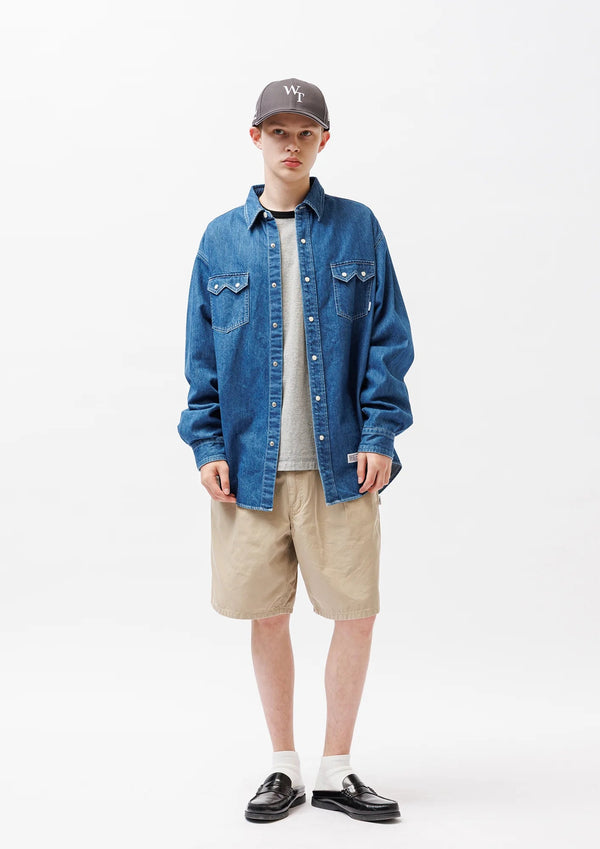 【WTAPS|ダブルタップス】ALLMAN / LS / COTTON. DENIM /オールマン/LS/コットン.デニム(BLACK,INDIGO) - STREAM【WTAPS|ダブルタップス】ALLMAN / LS / COTTON. DENIM /オールマン/LS/コットン.デニム(BLACK,INDIGO)STREAMINDIGO1(S)