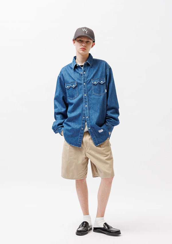 【WTAPS|ダブルタップス】ALLMAN / LS / COTTON. DENIM /オールマン/LS/コットン.デニム(BLACK,INDIGO) - STREAM【WTAPS|ダブルタップス】ALLMAN / LS / COTTON. DENIM /オールマン/LS/コットン.デニム(BLACK,INDIGO)STREAMINDIGO1(S)