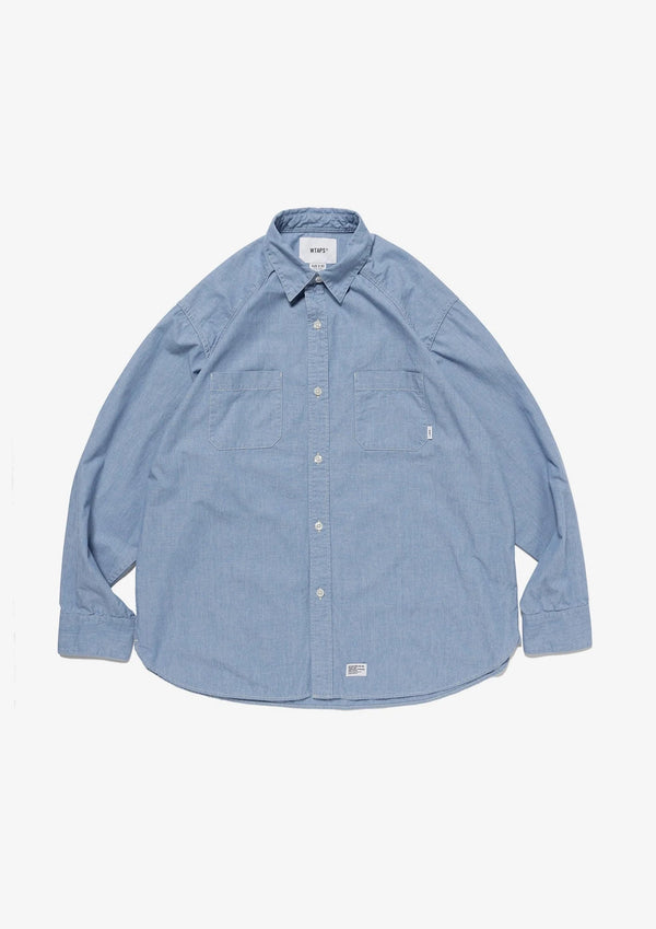 【WTAPS|ダブルタップス】CB / LS / COTTON. CHAMBRAY(INDIGO)