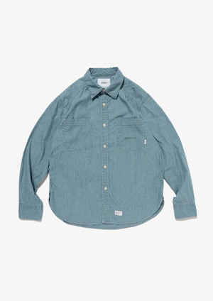 【WTAPS|ダブルタップス】CB / LS / COTTON. CHAMBRAY(INDIGO) - STREAM【WTAPS|ダブルタップス】CB / LS / COTTON. CHAMBRAY(INDIGO)STREAMINDIGO2(M)