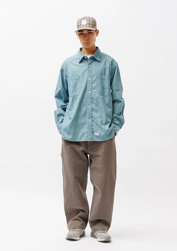 【WTAPS|ダブルタップス】CB / LS / COTTON. CHAMBRAY(INDIGO) - STREAM【WTAPS|ダブルタップス】CB / LS / COTTON. CHAMBRAY(INDIGO)STREAMINDIGO2(M)
