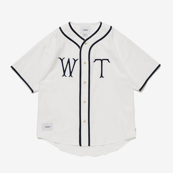 満点の / WTAPS|ダブルタップス】LEAGUE SS TWILL(WHITE)公式 COTTON. / ウェア