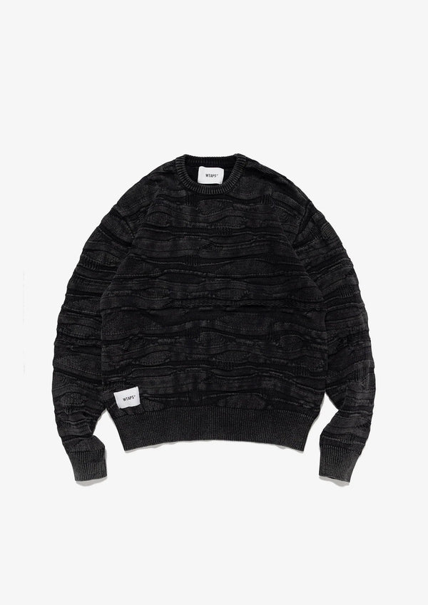 【WTAPS|ダブルタップス】ROCKING / SWEATER / COTTON (BLACK)