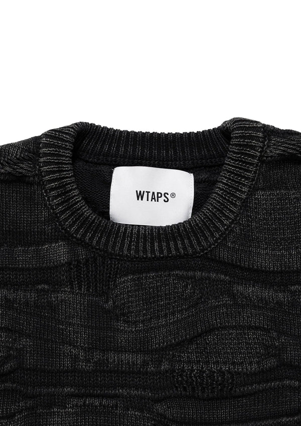 【WTAPS|ダブルタップス】ROCKING / SWEATER / COTTON (BLACK)
