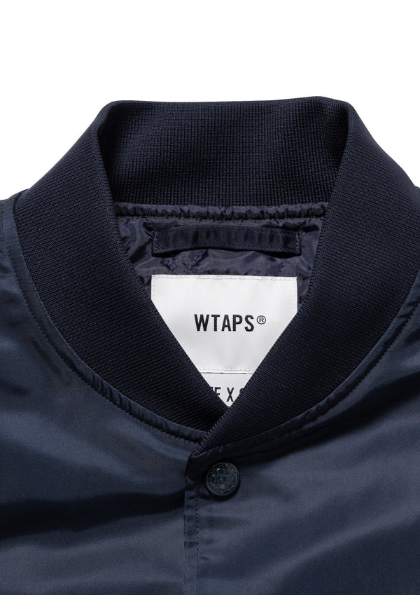 【WTAPS|ダブルタップス】TEAM / JACKET / NYLON. TWILL/チームジャケットナイロンツイル(NAVY,BLACK) - STREAM【WTAPS|ダブルタップス】TEAM / JACKET / NYLON. TWILL/チームジャケットナイロンツイル(NAVY,BLACK)STREAMBLACK2(M)