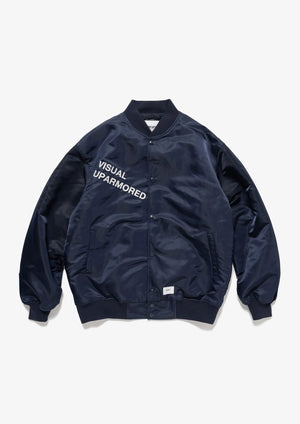 【WTAPS|ダブルタップス】TEAM / JACKET / NYLON. TWILL/チームジャケットナイロンツイル(NAVY,BLACK) - STREAM【WTAPS|ダブルタップス】TEAM / JACKET / NYLON. TWILL/チームジャケットナイロンツイル(NAVY,BLACK)STREAMNAVY2(M)