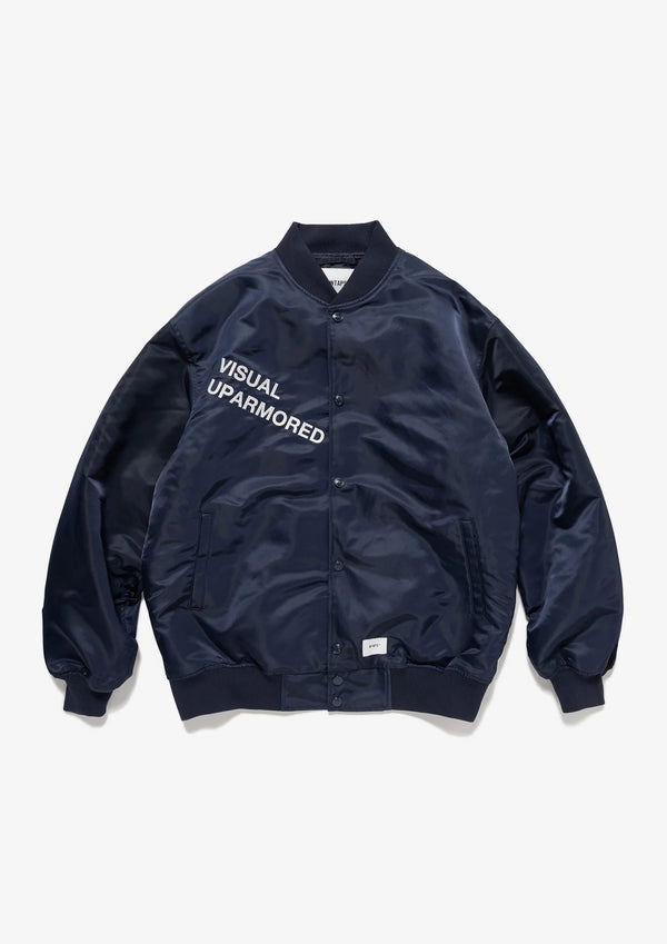 【WTAPS|ダブルタップス】TEAM / JACKET / NYLON. TWILL/チームジャケットナイロンツイル(NAVY,BLACK) - STREAM【WTAPS|ダブルタップス】TEAM / JACKET / NYLON. TWILL/チームジャケットナイロンツイル(NAVY,BLACK)STREAMNAVY2(M)