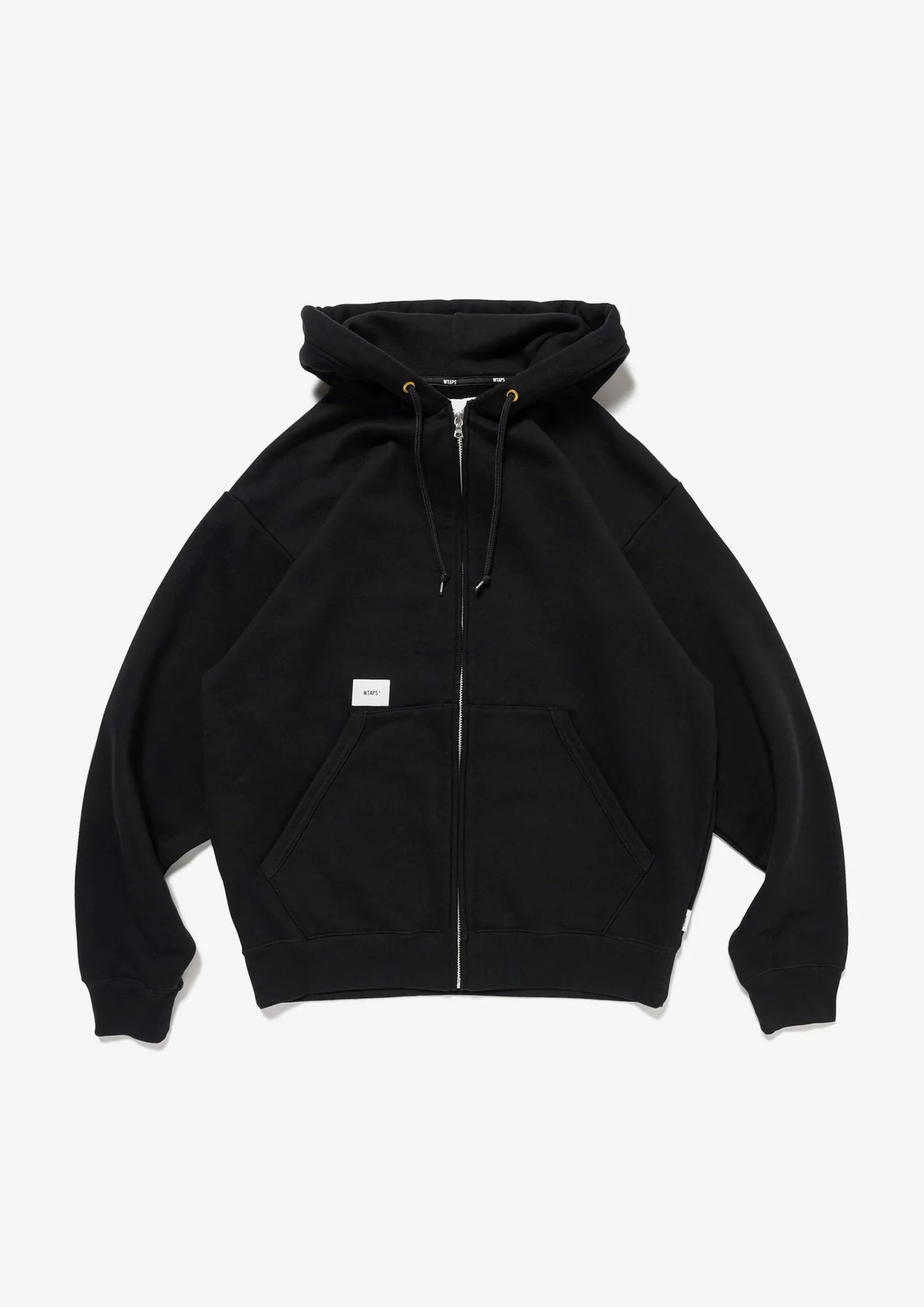 ダブルタップス THROWDY ZIP HOODY コットン ブラック ライトグレー ダブルタップス THROWDY ZIP HOODY コットン ブラック ライトグレー