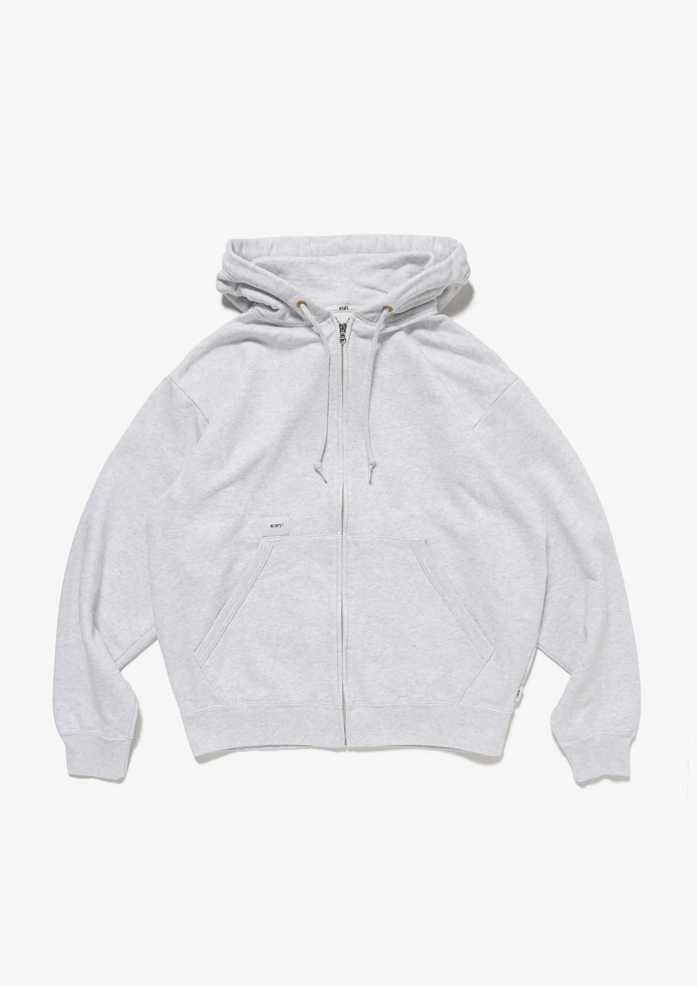 ダブルタップス THROWDY ZIP HOODY コットン ブラック ライトグレー