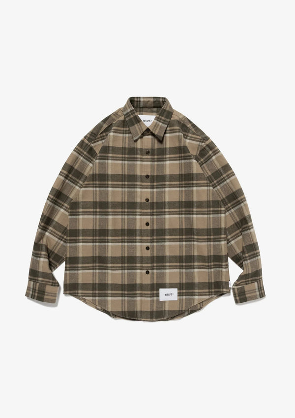 【WTAPS|ダブルタップス】TXT 02 / LS / COTTON. FLANNEL. TEXTILE(OLIVE DRAB,NAVY)
厚手の起毛フランネル生地を使用したオリジナルチェックシャツ。
襟はレギュラーカラーで、すっきりとしたレギュラーフィットモデル。
FABRIC:コットン100%
品番:262TQDT-SHM03