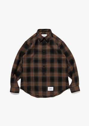 【WTAPS|ダブルタップス】TXT 03 / LS / WOPL. OMBR. TEXTILE (BROWN)
滑らかな質感のリサイクルウール素材RE;NEWOOL®を使用したオンブレチェックシャツ。
襟はレギュラーカラーで、すっきりとしたレギュラーフィットモデル。
FABRIC:ウール69% /ポリエステル26% /ナイロン4% /アクリル1%
品番:262TQDT-SHM04