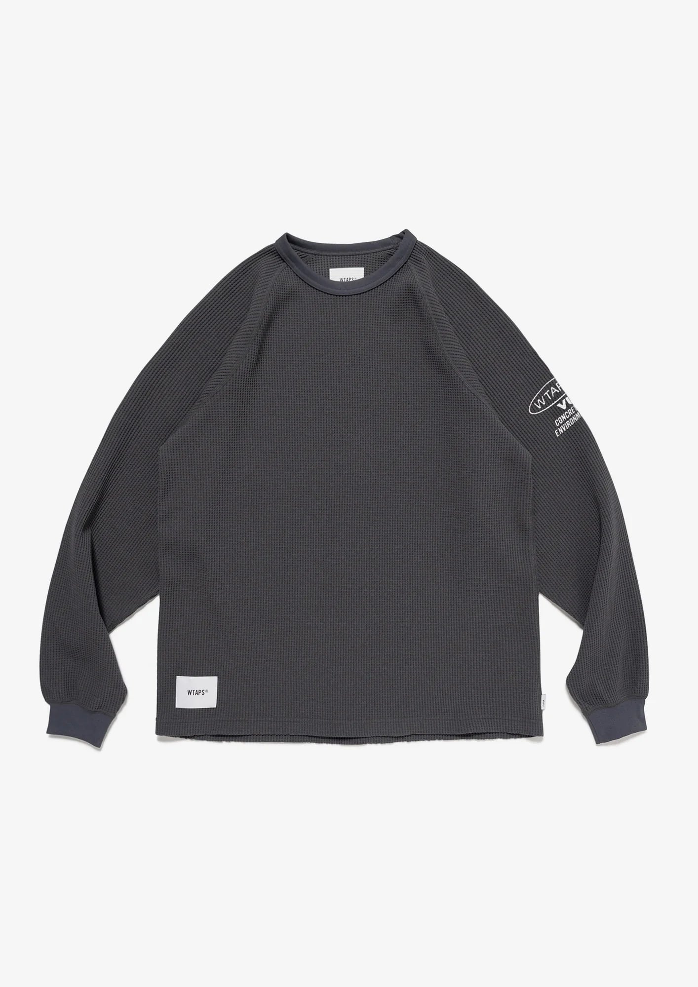 WAFFLE LS CUT SEWN POLY スタイリッシュ GRAY BLACK – STREAM