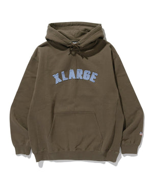 【X - LARGE|エクストララージ】ARCH LOGO PULLOVER HOODED SWEATSHIRT/アーチロゴプルオーバーフーデッドスウェットシャツ(BROWN , NAVY) - STREAM【X - LARGE|エクストララージ】ARCH LOGO PULLOVER HOODED SWEATSHIRT/アーチロゴプルオーバーフーデッドスウェットシャツ(BROWN , NAVY)STREAMBROWNM