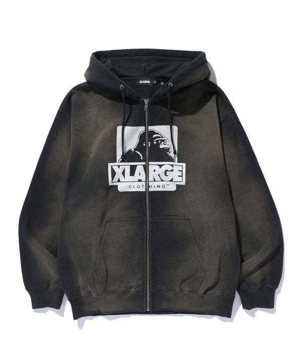 【X - LARGE|エクストララージ】DISCHARGE PRINTED OG ZIP HOODED SWEATSHIRT/ディスチャージプリンテッドOG ジップフーデッドスウェットシャツ(GREEN , BLACK) - STREAM【X - LARGE|エクストララージ】DISCHARGE PRINTED OG ZIP HOODED SWEATSHIRT/ディスチャージプリンテッドOG ジップフーデッドスウェットシャツ(GREEN , BLACK)STREAMBLACKM