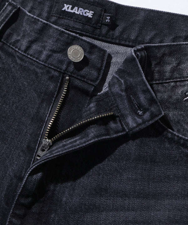 【X - LARGE|エクストララージ】FADED DENIM PANTS/フェイデッドデニムパツ(INDIGO , BLACK) - STREAM【X - LARGE|エクストララージ】FADED DENIM PANTS/フェイデッドデニムパツ(INDIGO , BLACK)STREAMBLACK30inch